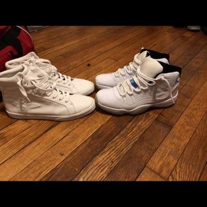 Designer Zara shoe and Jordan 11 legend blue sz 10